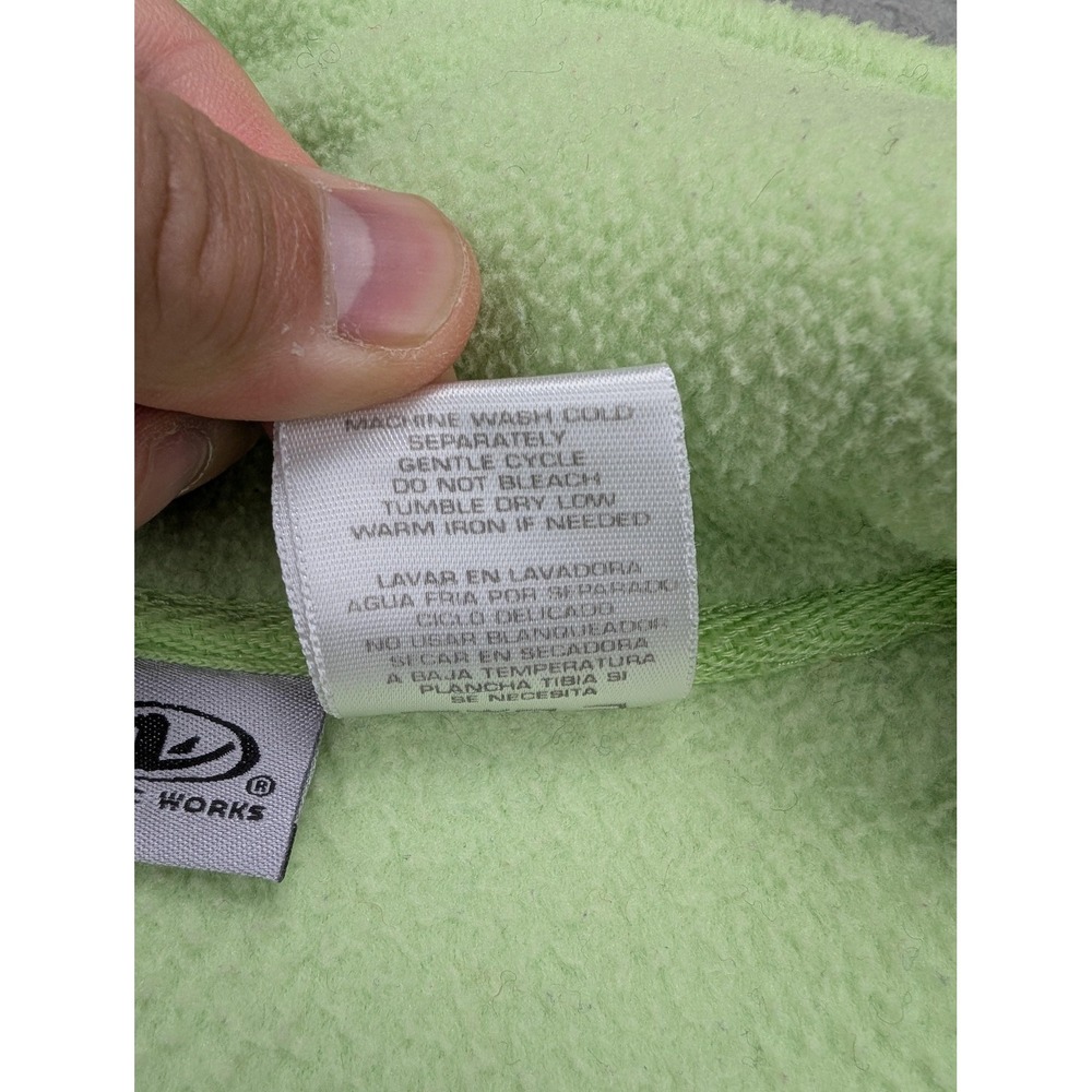 Athletic Works Jacket Womens 2X Apple Green Fleece Full Zip Mock Neck Plus - Picture 10 of 15